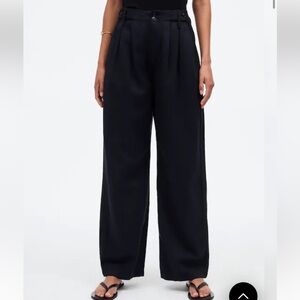 Madewell Harlow Wide Leg Pant In Black